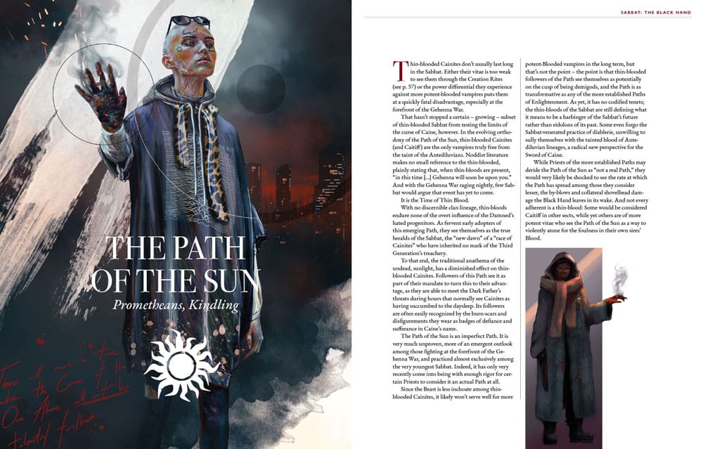 Vampire: The Masquerade 5. Baskı RPG kitabı Sabbat: The Black Hand Sourcebook *İngilizce Sürüm*