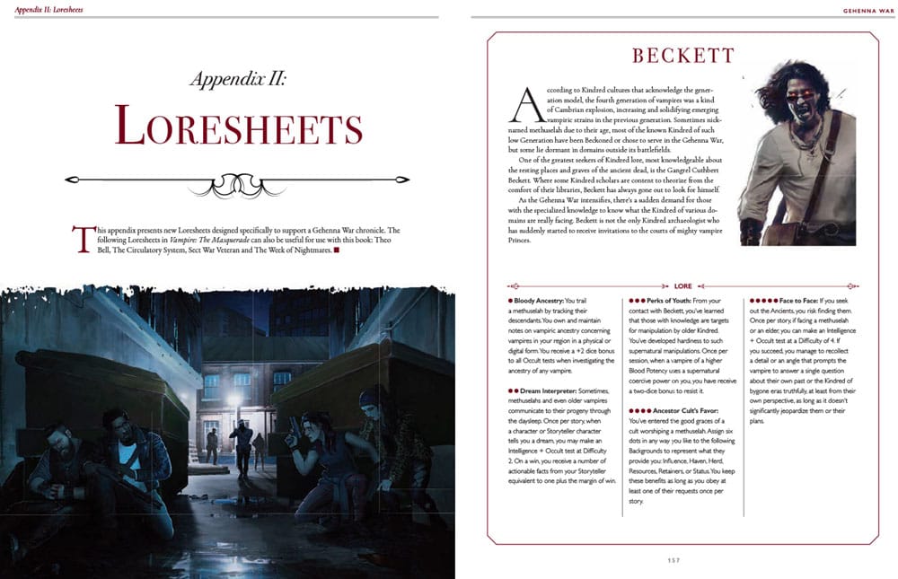 Vampire: The Masquerade 5th Edition RPG-bog Gehenna War Sourcebook *Engelsk version*