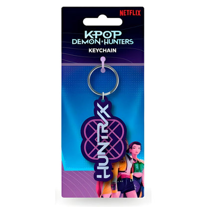 Porte-clés en PVC KPop Demon Hunters, Logo Huntrix