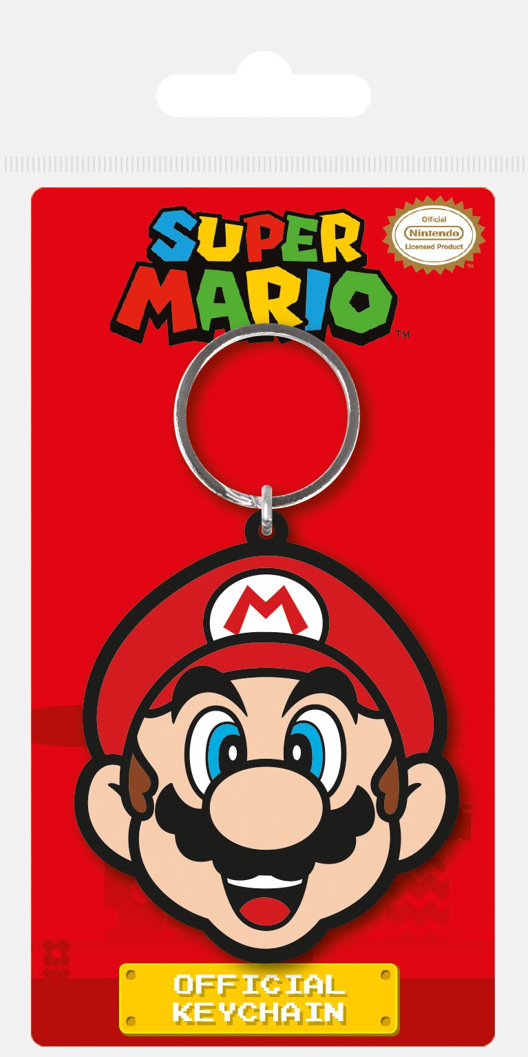 Super Mario Kauçuk Keychain Mario 6 cm