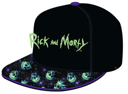 Rick & Morty gebogene Bill Cap Neon Logo