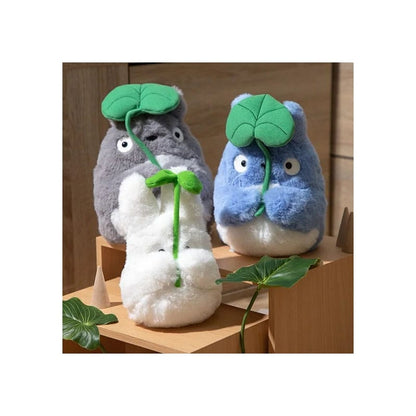 Min nabo Totoro Nakayoshi Plush Figur Medium Totoro med blad 20 cm