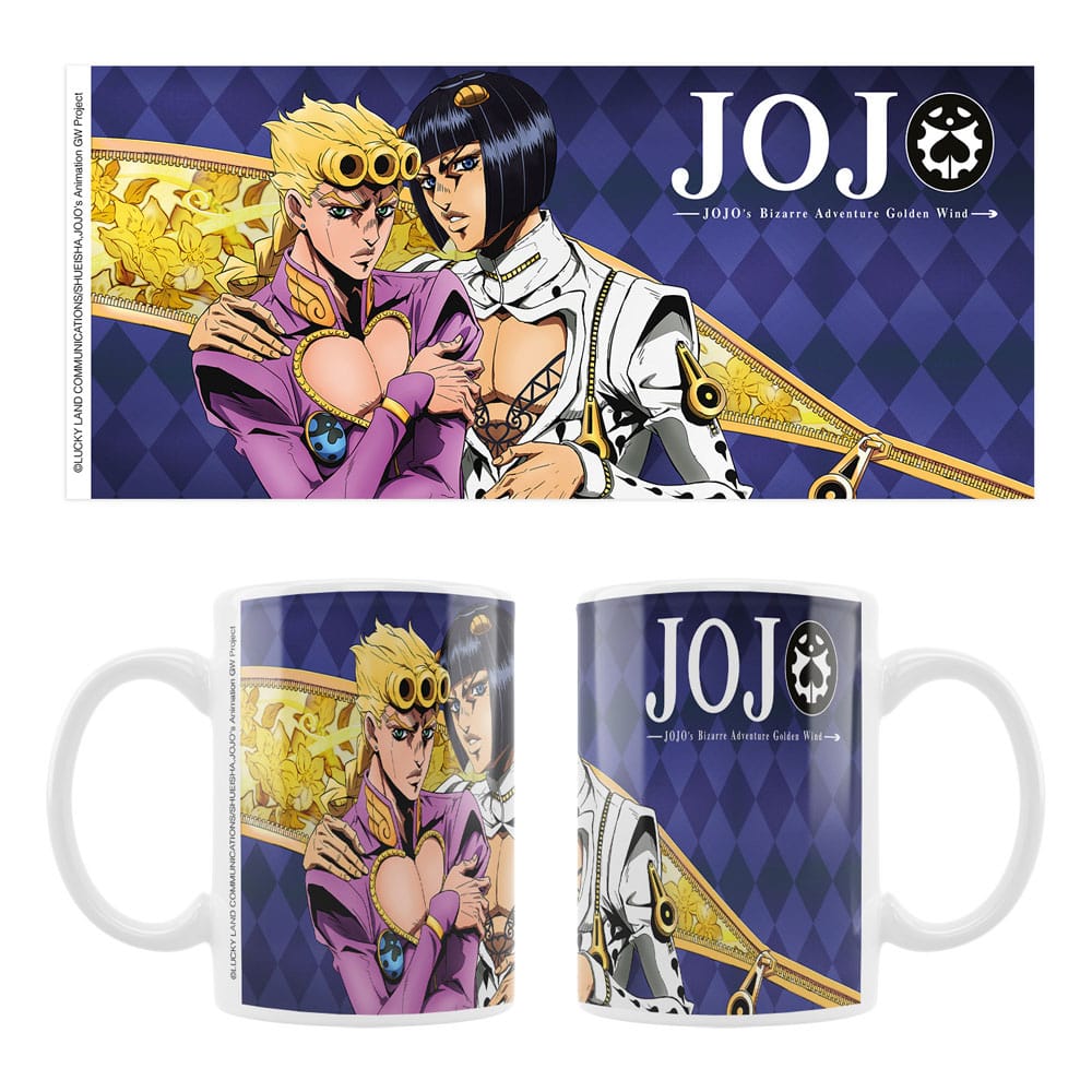 JoJo's Bizarre Avontuur Deel 5: Keramische Mok Gouden Wind Giorno & Bruno