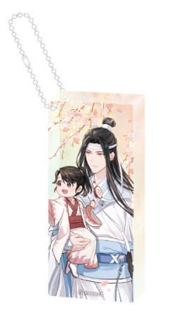 Grand-maître de la culture démoniaque en acrylique Domino Keychain Lan Wangji Wu Wang ver. 6 cm