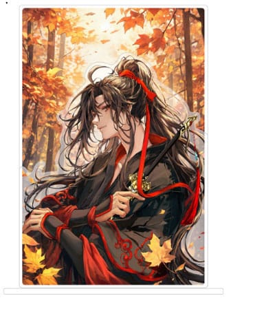 Grandmaster de la culture démoniaque stand acrylique wei wuxian 2024 anniversaire ver. 18 cm