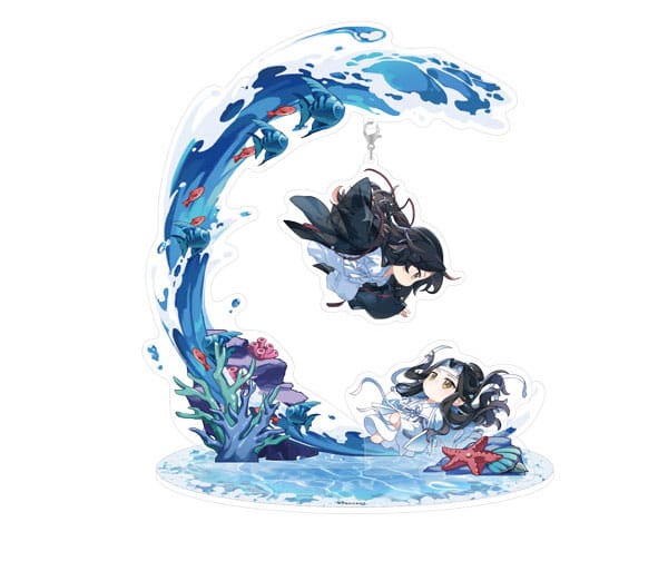 Grandmaster della coltivazione demoniaca acrilica diorama wei wuxian e lan wangji zhao xi chi ver. 18 cm