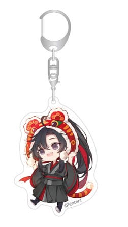 Grand Master de la culture démoniaque Keychain acrylique Wei Wuxian Chibi Style 7 cm