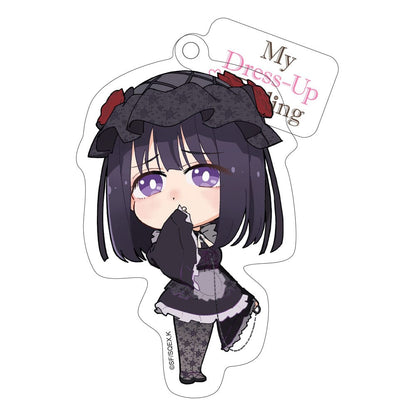 Min klänning älskling akryl nyckelchain marin shizuku cosplay chibi stil 8 cm
