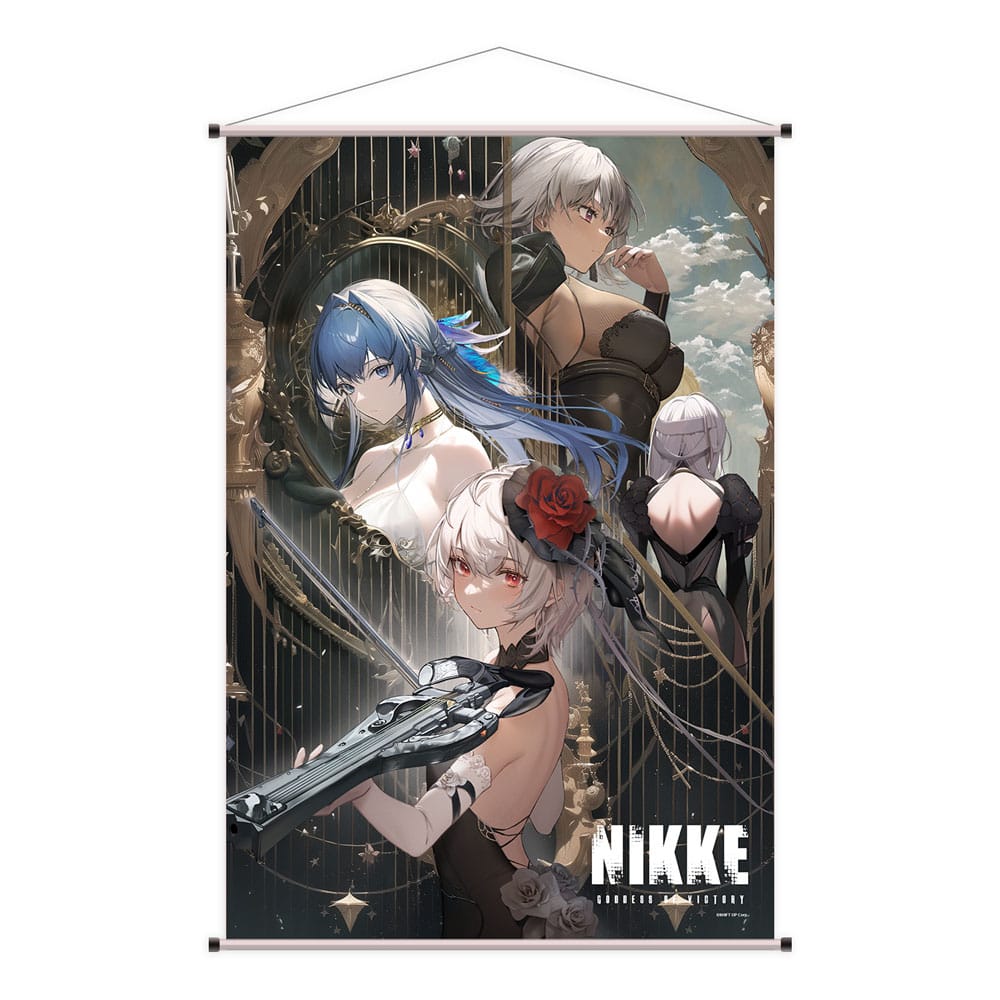 Zafer Tanrıçası: Nikke Wallscroll Şeker, Miğfer, Julia ve Modernia 60 x 90 cm