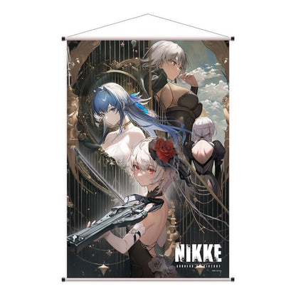 Zafer Tanrıçası: Nikke Wallscroll Şeker, Miğfer, Julia ve Modernia 60 x 90 cm