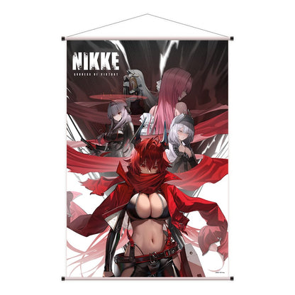 Diosa de la Victoria: Nikke Wallscroll Capucha Roja, Blancanieves, Escarlata, Dorothy y Rapunzel 60 x 90 cm