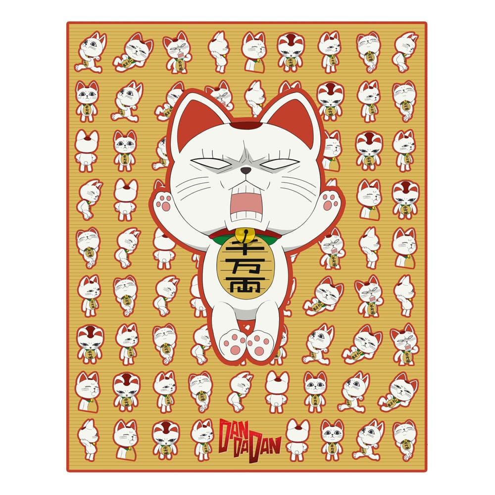 Coperta Dandadan Turbo Granny (Maneki-neko) 120 x 153 cm