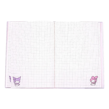 Sanrio Defter Kuromi & My Melody Pastel Çiçek Holografik Damalı