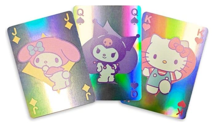 Cartes à jouer Sanrio Hello Kitty & Friends Cupcake Deck holographique adapté à la française