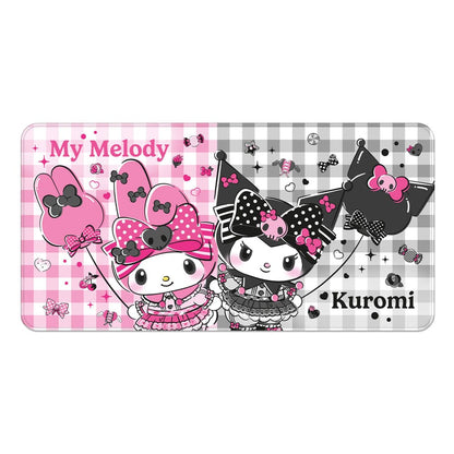 Sanrio Pink Black Party Series XXL podloga za miš My Melody & Kuromi