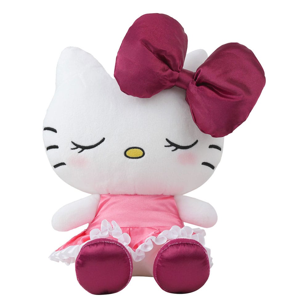 Sanrio Peluş Figürlü Hello Kitty Kırmızı Kadife Elbise L 22 cm