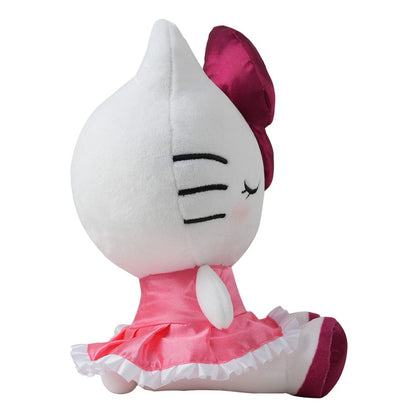 Sanrio Peluş Figürlü Hello Kitty Kırmızı Kadife Elbise L 22 cm