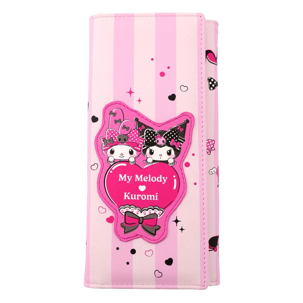 Sanrio Pink Black Party Series Møntpung Kuromi & My Melody