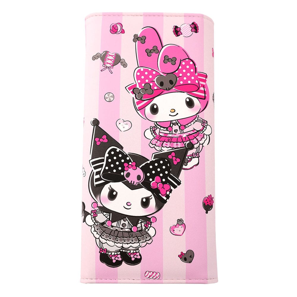Sanrio Pink Black Party Series Møntpung Kuromi & My Melody