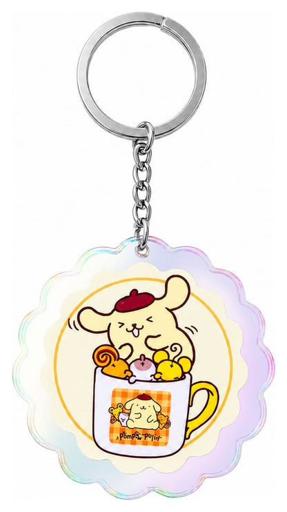Sanrio Akryl nøglering Pompompurin 30 års jubilæum Squishy Cute Purin 01