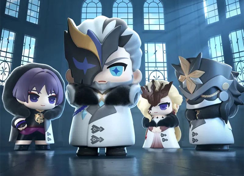 Genshin Impact Mini Figurer Fatui Harbingers Chibi Design 7 cm Blind Box Display (9)