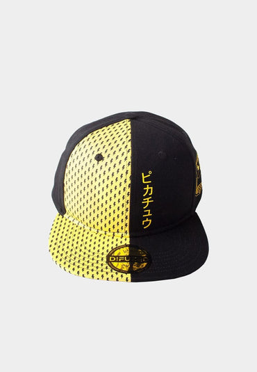 Pokemon Snapback Cap Block Pikachu