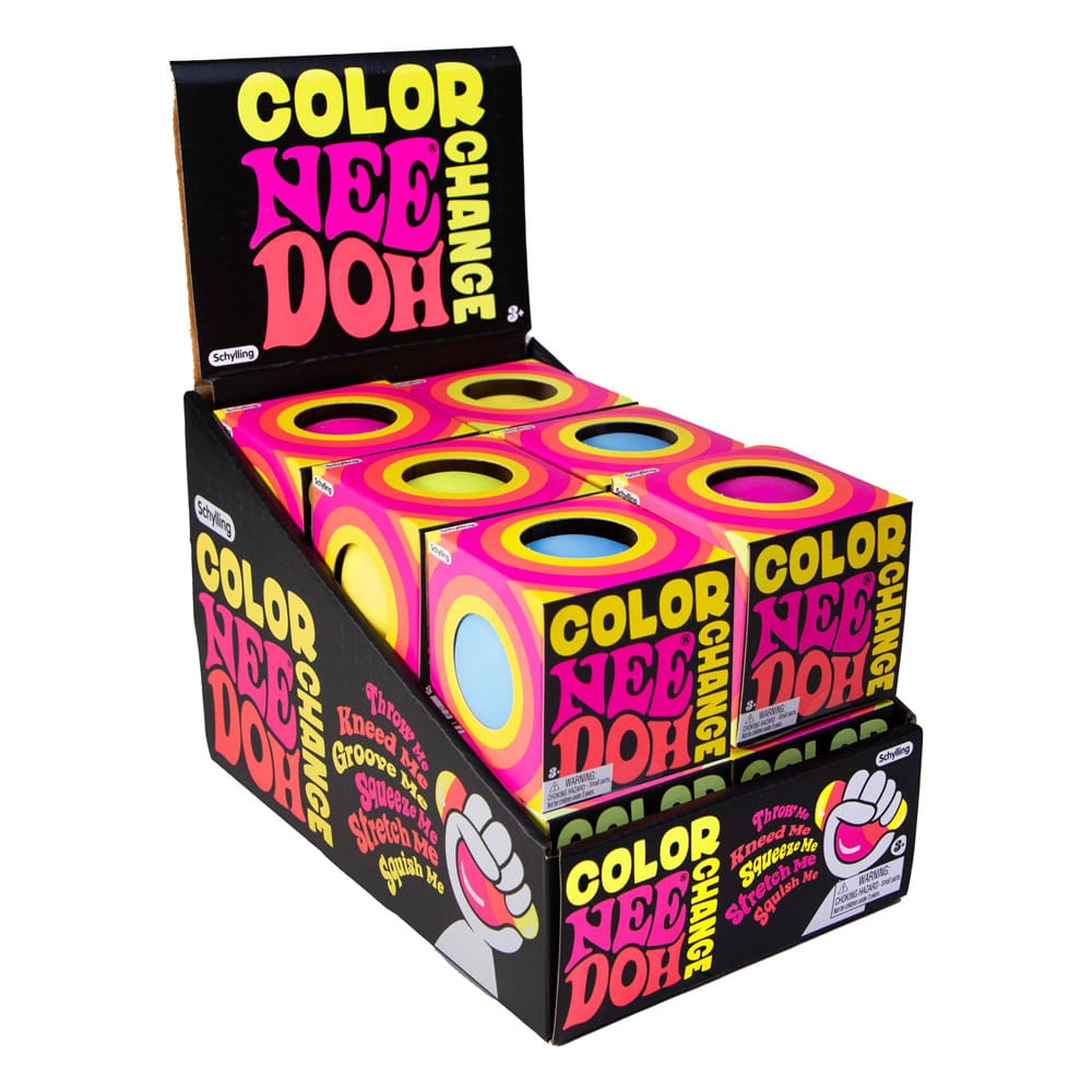 NeeDoh Squeeze Balls Display NeeDoohs che cambiano colore da 6 cm (12)