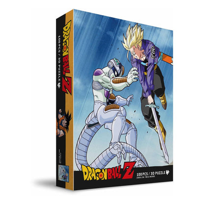 Dragon Ball Z Jigsaw Puzzle mit 3D-Effekt-Trunks gegen Frieza (100 Stück)