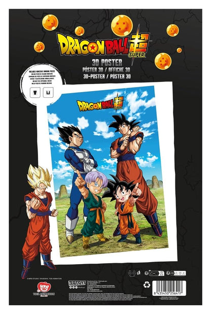 Dragon Ball Super 3D poster Battle of Gods Goku Vegeta Family 38 x 58 cm