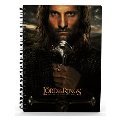 Bilježnica Lord of the Rings s 3D-efektom Aragorn