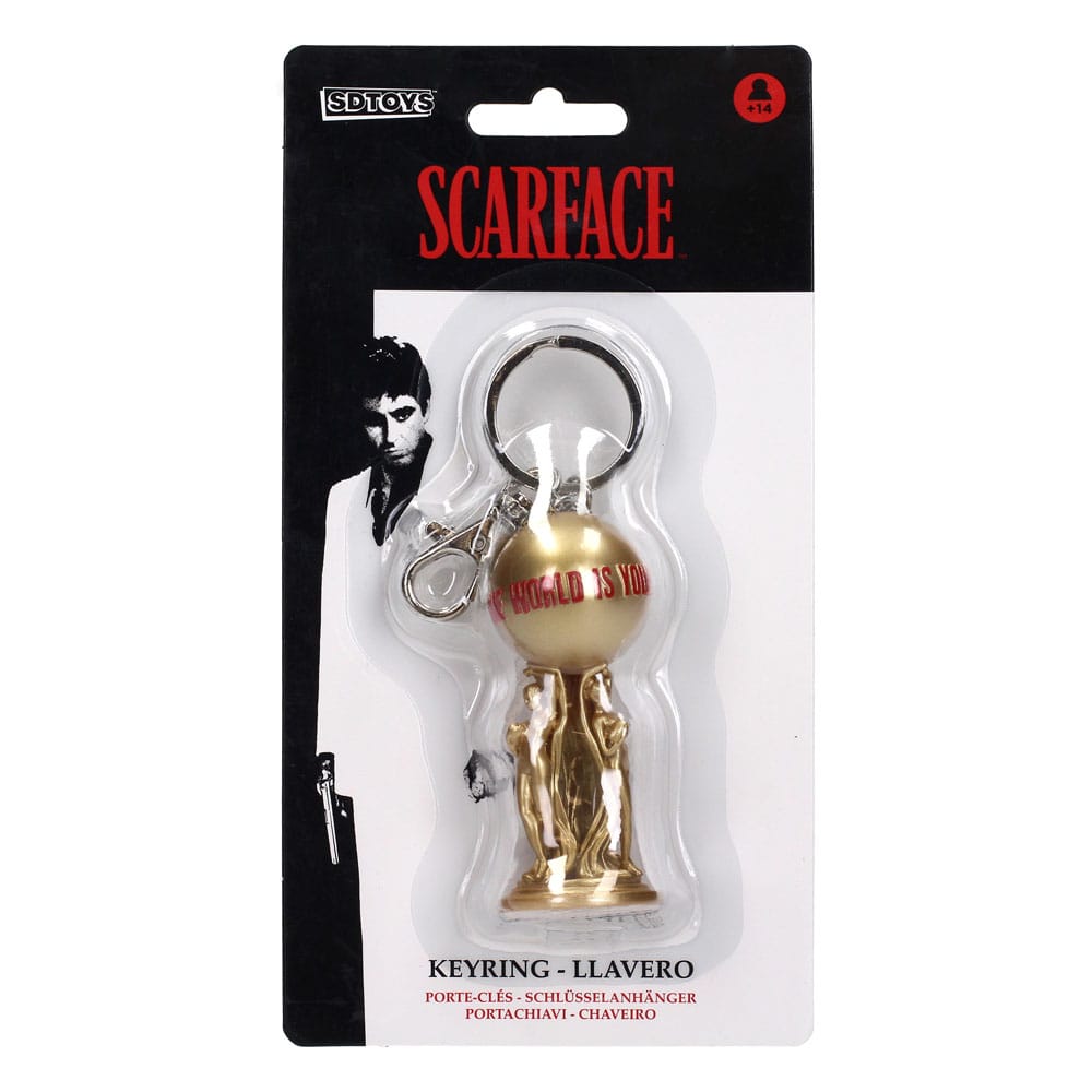 Scarface nøkkelring The World is Yours 2 cm
