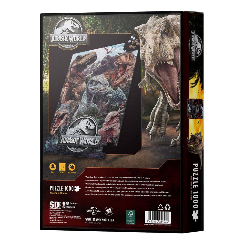 Jurassic World: Poster Raptor Compo Diverse 1000 Piece Puzzle