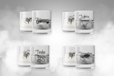 Harry Potter Crystal Glasses 4-Pack Spells