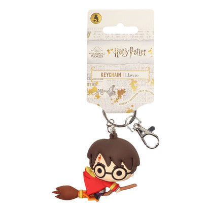 Harry Potter Kauçuk Anahtarı Harry Potter & Süpürge 7 cm