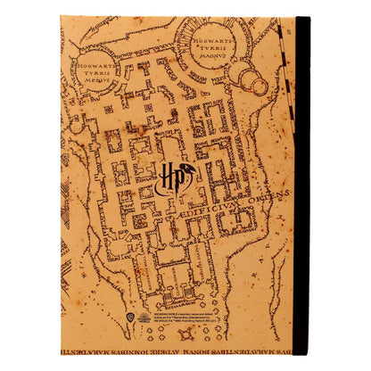 Harry Potter Notebook with Light Marauder's Map