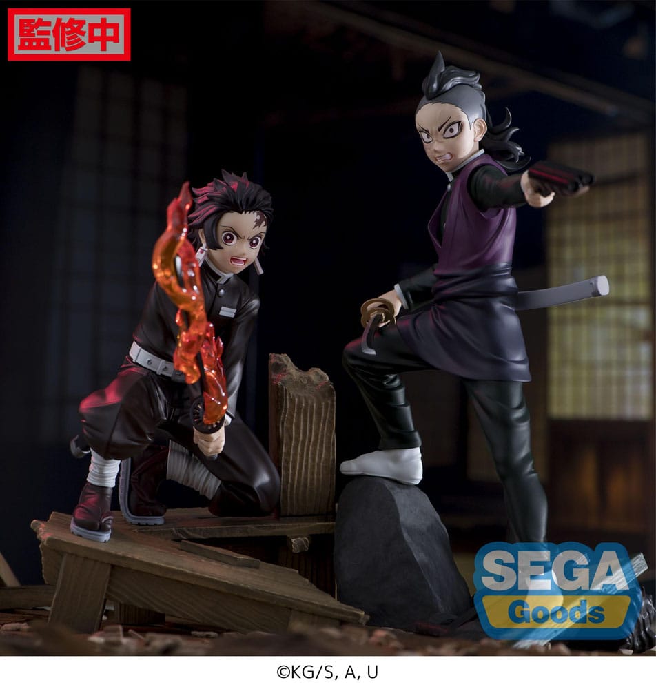 Demon Slayer: Kimetsu no Yaiba Xross Link Anime PVC Estatua Genya Shinazugawa -Wordsmith Village Arc- 15 cm