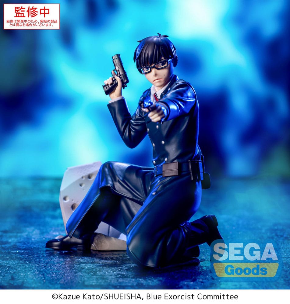 Blauer Exorzist Shimane Illuminati Saga Xross Link PVC-Statue Yukio Okumura 14 cm