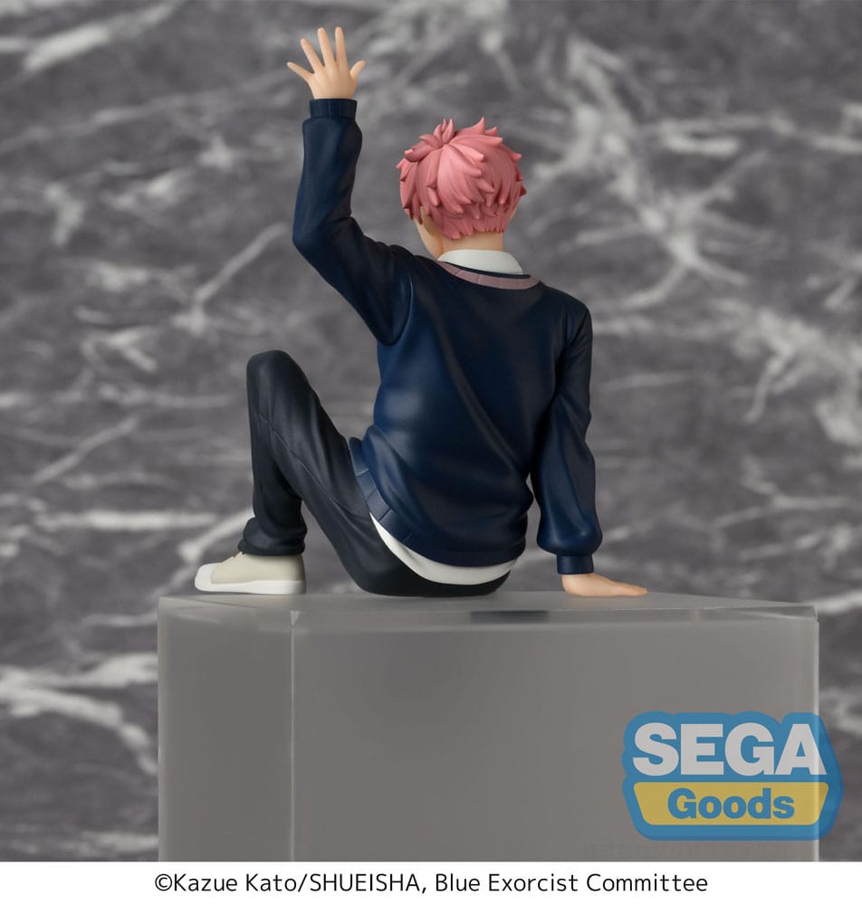 Blå exorcist Shimane Illuminati Saga PM sittande PVC-staty Renzo Shima 14 cm