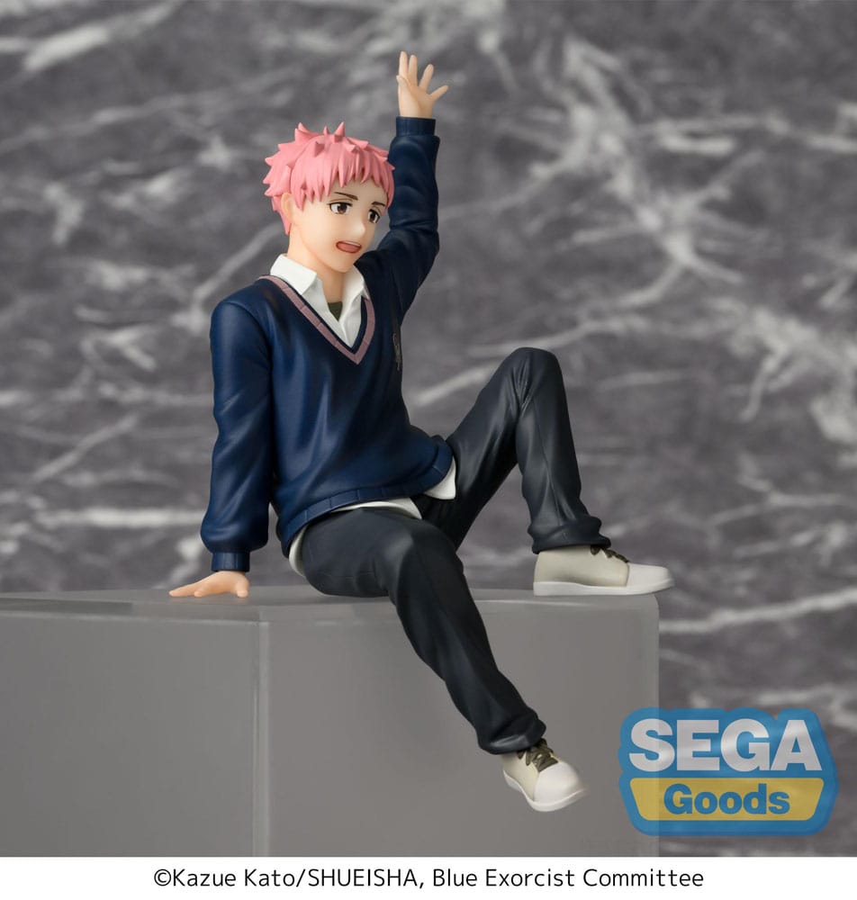 Blå exorcist Shimane Illuminati Saga PM sittande PVC-staty Renzo Shima 14 cm
