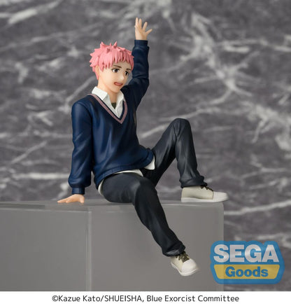 Blå exorcist Shimane Illuminati Saga PM sittande PVC-staty Renzo Shima 14 cm