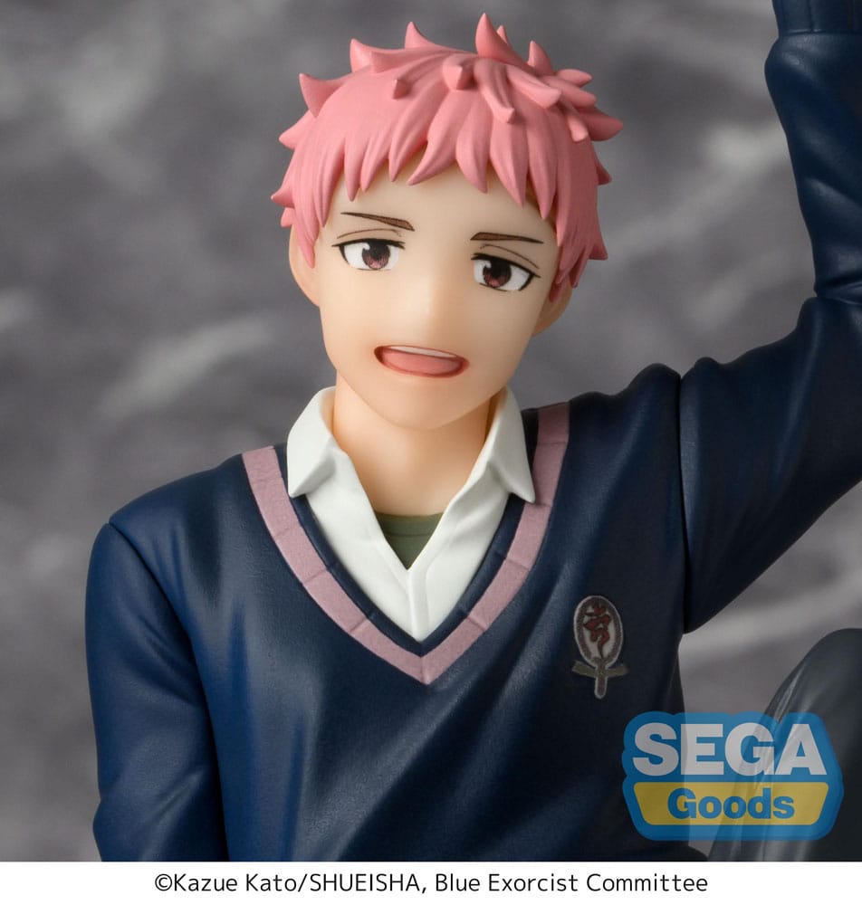 Blå exorcist Shimane Illuminati Saga PM sittande PVC-staty Renzo Shima 14 cm