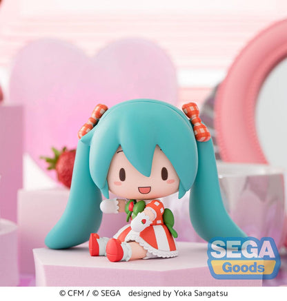 Character Vocal Series 01: Hatsune Miku Fuwa Petit Chibi Figur Hatsune Miku x Love and Berry Klä upp och dansa! Härlig Jordgubb 8 cm