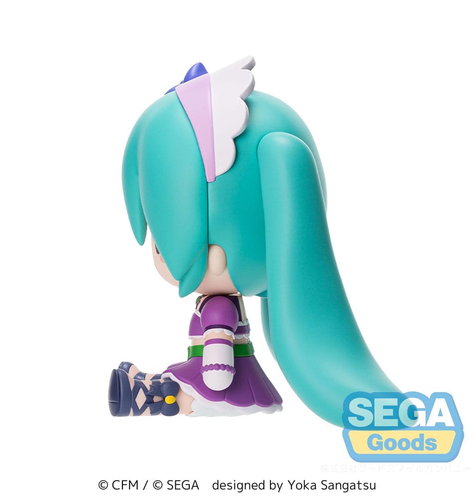 Character Vocal Series 01: Hatsune Miku Fuwa Petit Chibi Figur Hatsune Miku x Love and Berry Dress Up and Dance! Funkelndes Lila 8 cm