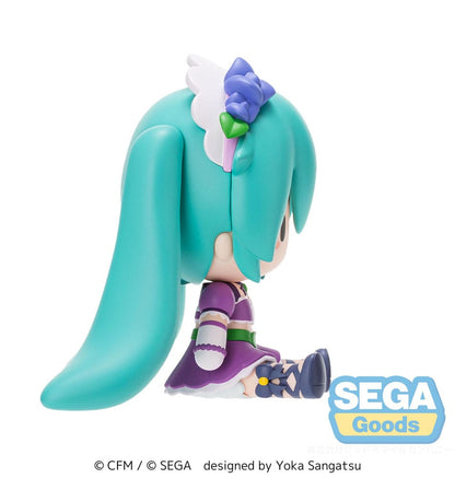 Character Vocal Series 01: Hatsune Miku Fuwa Petit Chibi Figur Hatsune Miku x Love and Berry Dress Up and Dance! Funkelndes Lila 8 cm