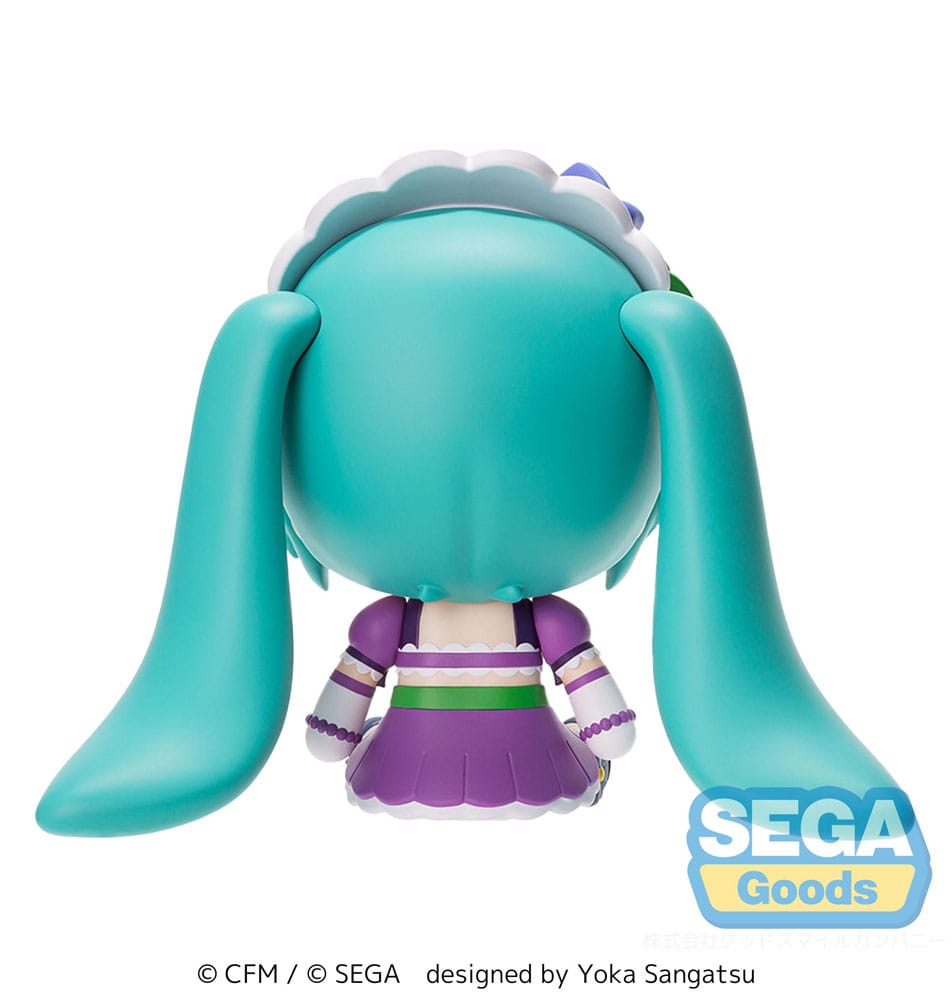 Character Vocal Series 01: Hatsune Miku Fuwa Petit Chibi Figur Hatsune Miku x Love and Berry Dress Up and Dance! Funkelndes Lila 8 cm