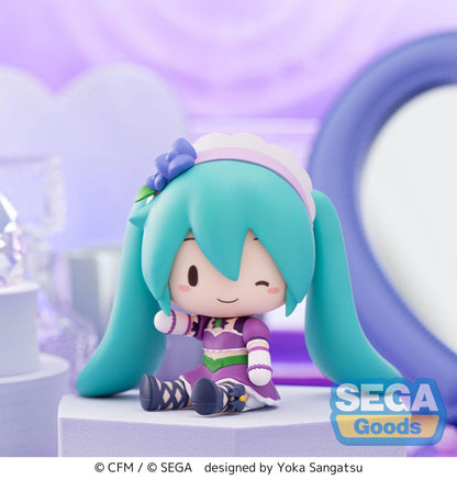 Character Vocal Series 01: Hatsune Miku Fuwa Petit Chibi Figur Hatsune Miku x Love and Berry Dress Up and Dance! Funkelndes Lila 8 cm