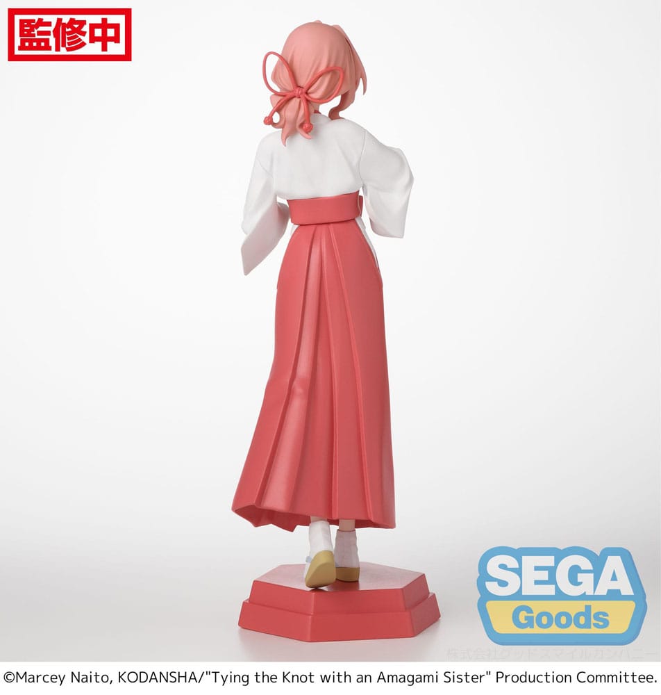 Atar el nudo con un escritorio hermano de Amagami X Decor Collections PVC Statue Yuna Amagami 16 cm