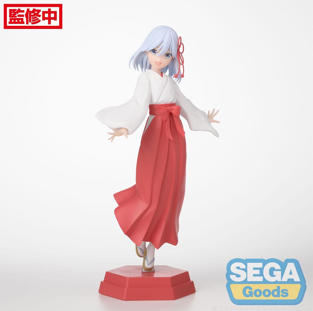 De knoop leggen met een Amagami Sister Desktop X Decorate Collections PVC Statue Asahi Amagami 16 cm
