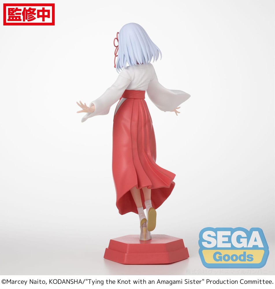 De knoop leggen met een Amagami Sister Desktop X Decorate Collections PVC Statue Asahi Amagami 16 cm