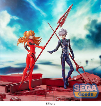 Evangelion : 3.0+1.0 Trois fois il était une fois Luminasta Statue PVC Asuka Shikinami Langley x Lance de Longinus 20 cm